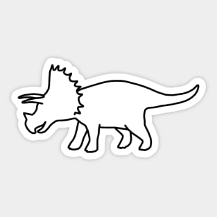 Little Triceratops Pocket Sticker